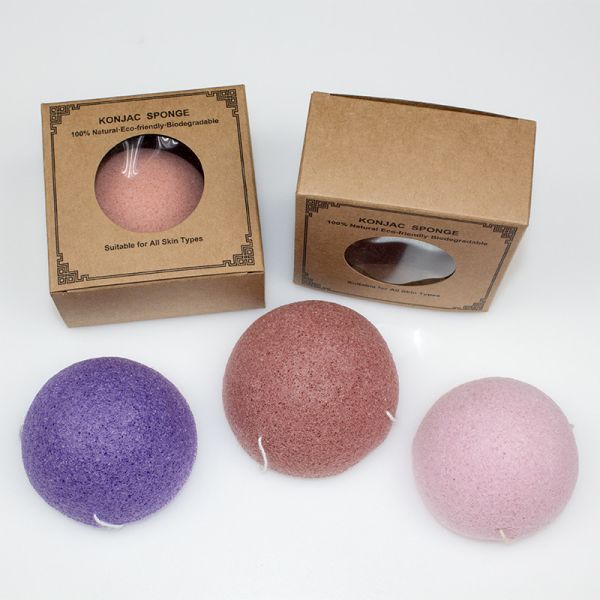 Organic Skincare Natural Exfoliating Konjac Sponge For Makeup Remover And Body