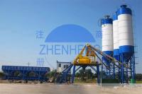 Planta HZS50 de tratamento por lotes concreta estacionária com misturador concreto e a máquina de tratamento por lotes