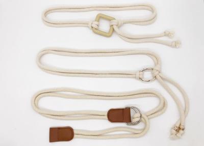 Correia bege do Webbing do estiramento da cor de 1.5CM, correia do Webbing das senhoras comprimento de 65 - de 80cm