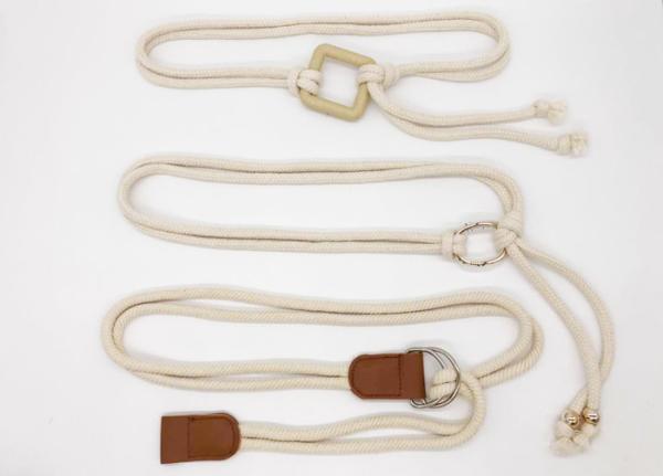 Correia bege do Webbing do estiramento da cor de 1.5CM, correia do Webbing das senhoras comprimento de 65 - de 80cm