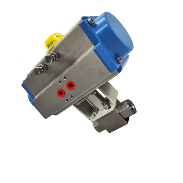 Пневматический двухсторонний внутренний зубной шаровой клапан высокого давления