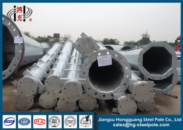 corrente elétrica cônica tubular de aço galvanizada polo de serviço público de aço de Polo do mergulho quente de 40ft