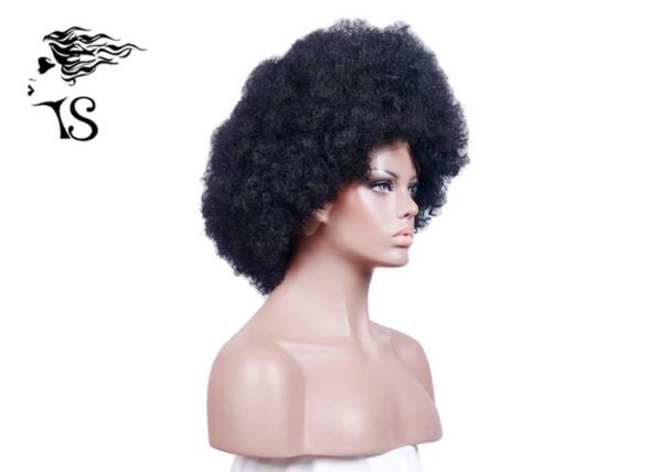 Tight Afro Kinky Curly Full Lace Human Hair Wigs Short Black Wigs Heavy Density