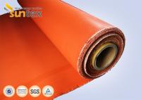 paño rojo de la silicona de 0.8m m cubierto con el silicón para la barrera protectora E 180 del fuego