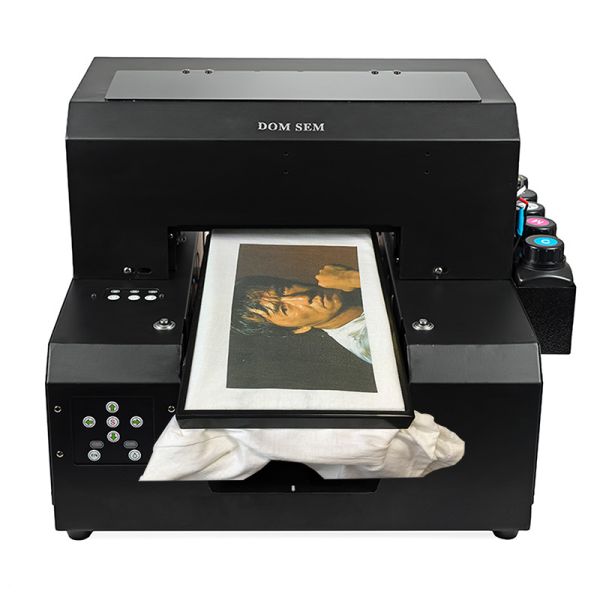 UV LED T Shirt Printing Machine Direct To Garment 6 Colors Channels