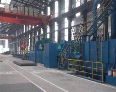 Steel Plate Pretreatment Roller Conveyor Blast Machine Large Workpieces Cleaning