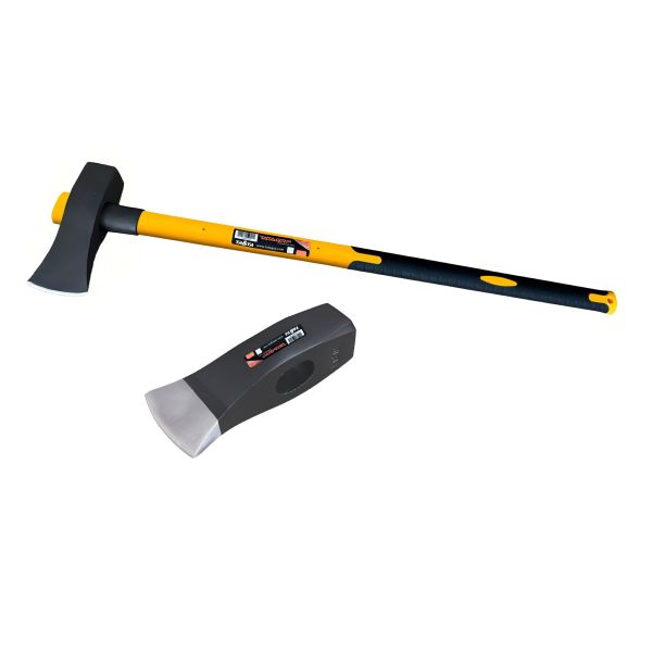 Chopping axe with fiberglass handle
