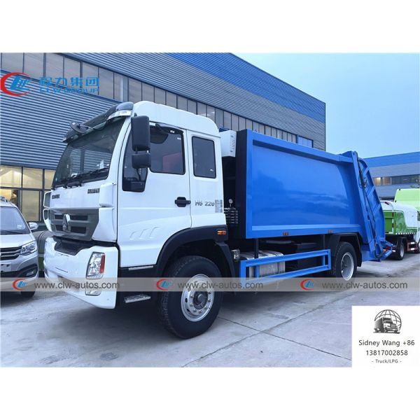 Тележка Compactor отброса Sinotruk Homan 4x2 10000L RHD