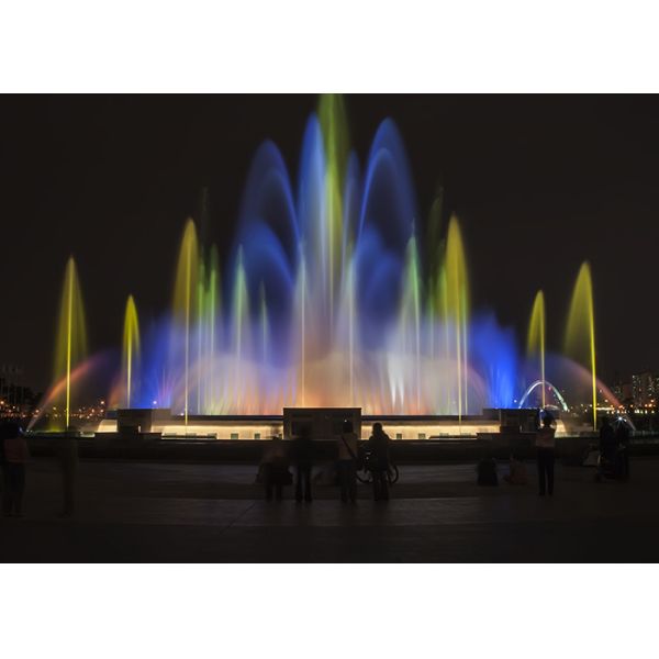 Amazing Dubai Water Fountain , LED Light Show Fountain Novel / Scientific Design