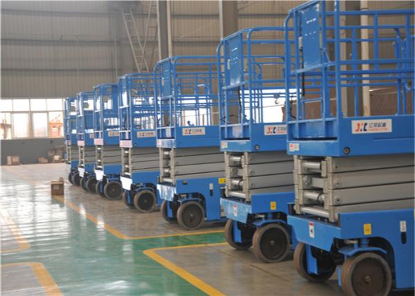 Elevated  Ergonomic Flat Loading Dock Electric Scissor Lift Professional Time Saving