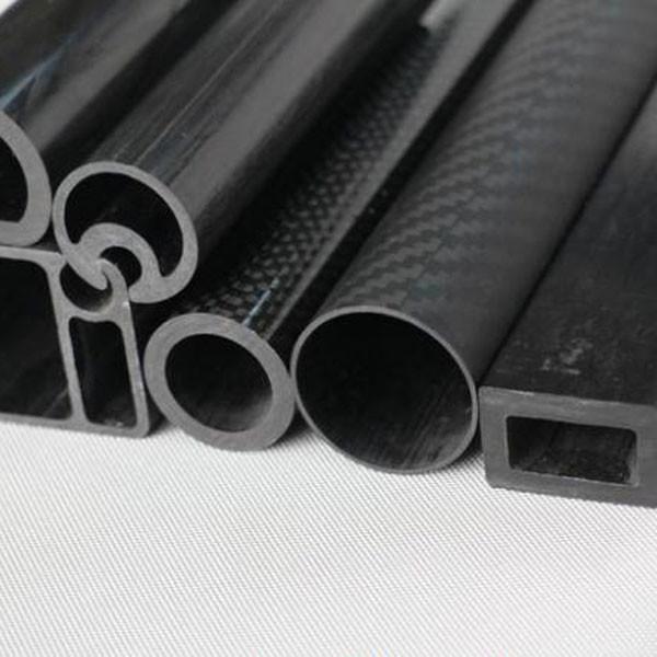 Tubo de fibra de carbono 100% 3K leve para construção automotiva