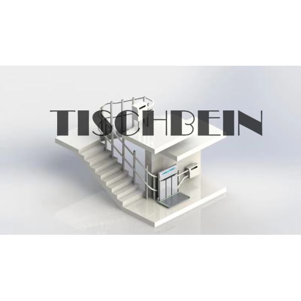 Safe Landing Residential Wheelchair Inclined Platform Lift Shopping Mall Low Noise Easy to Operate