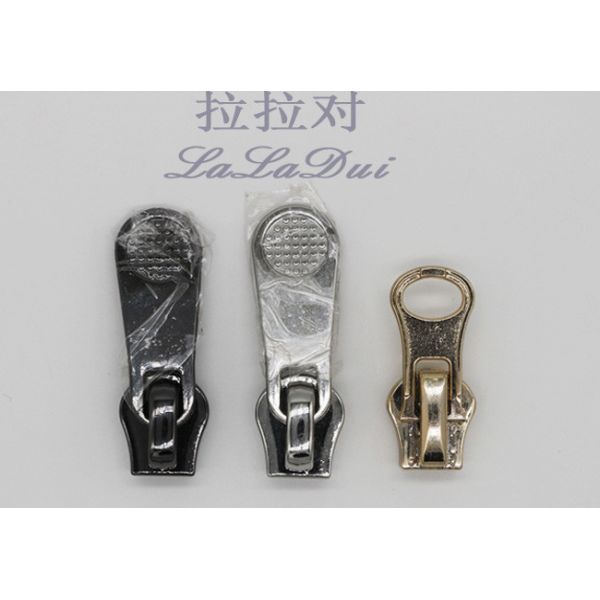 Different Styles Personalized Zipper Pulls , Gunmetal Decorative Zipper Pulls For Purses