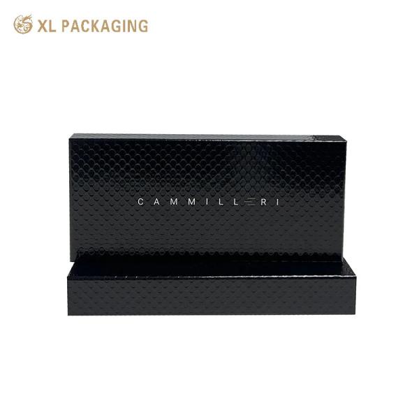 XL Packaging Custom Custom Gift Box Packaging Factory Custom Lid and Base Box 2 Piece Black Gift Box Cardboard Rigid Paper Box Packaging