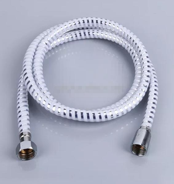 Silver  Shower Hose Extra Long Chrome Handheld Hose For Bathroom