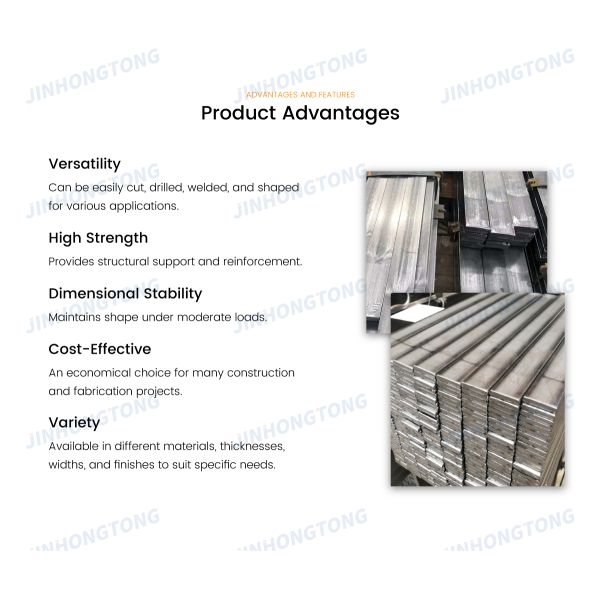 China Factory Mild steel Carbon Steel Flat Bar Black Surface Q195 Q235 Q275 Hot Mold Construction Application Steel Porofile