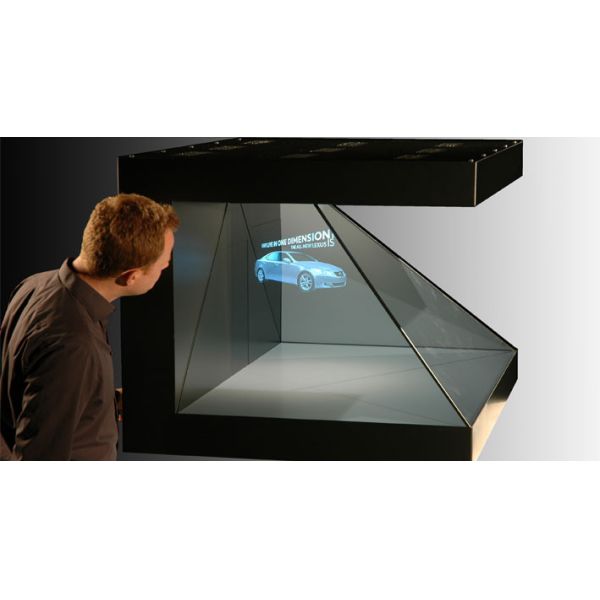 HD 1080P 32 Inch 3D Advertising Holographic Pyramid Diy For Watches, Toys Display