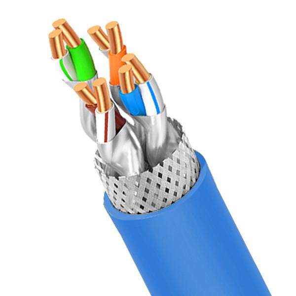CAT8 SFTP 22AWG Blue PVC Jacket 40Gbps Against Dust Ethernet Cable