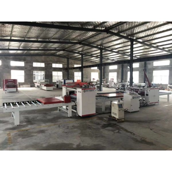 Woodworking PVC PUR Laminating Machine Automatic Film End Cutting