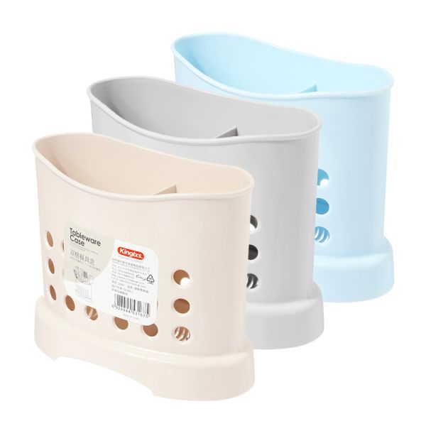 Double Lattice Plastic Kitchen Organizers No Odor For Knife Fork Chopsticks