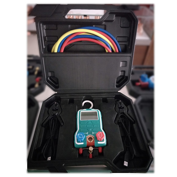 Brass Ac Gas Pressure Gauge R502 R134A Digital Manifold Gauge Meter