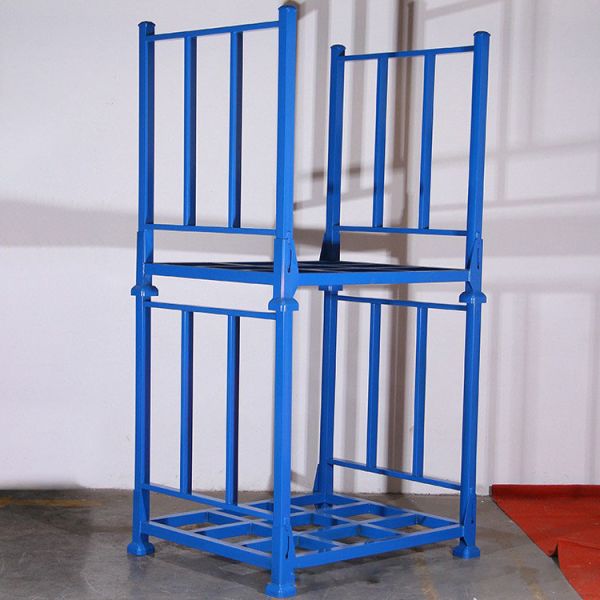Warehouse Q235 Steel Pallet Waste Treatment Metal Stackable Shelves Heavy Duty Reinforced Structure