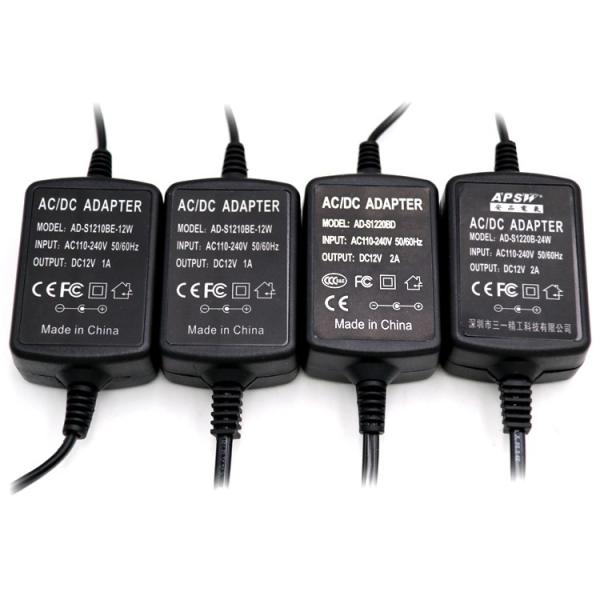 12W AC DC Power Adapters EU Plug 12v 1A For Led Strip 120Vac Plug In