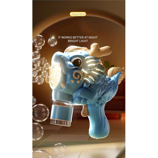 Light and Sound Musical Bubble Wand Durable Automatic Bubble Blower for Unisex Kids