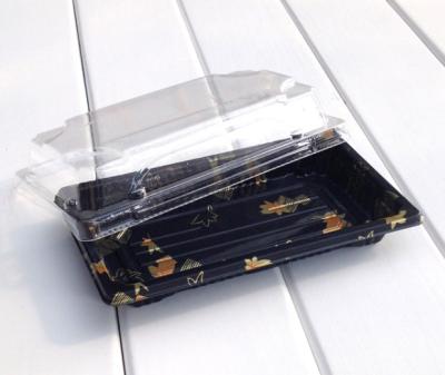 Recipiente plástico descartável empilhável do sushi do picosegundo