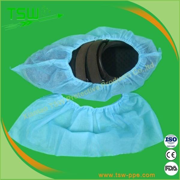 25GSM PP Nonwoven Non Skid Shoe Cover With CPE Sole