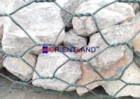 Le double PVC tordu de casiers métalliques de Gabion a enduit la couleur verte tissé pour le mur de soutènement