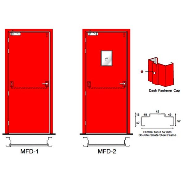 Двери сэндвича ПУ покрашенные ядром поверхностные стальные огнеупорные для хранения склада