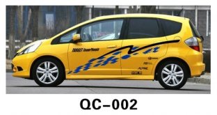 Customized Sizes Car Body Sticker QC-002A / Car Decoration
