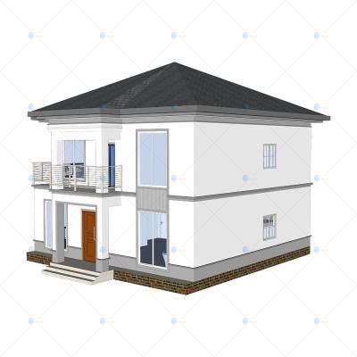 Luxury Villa - (QB15) Sturdy Durable Steel Structure Prefab Model House Building Plans Designs