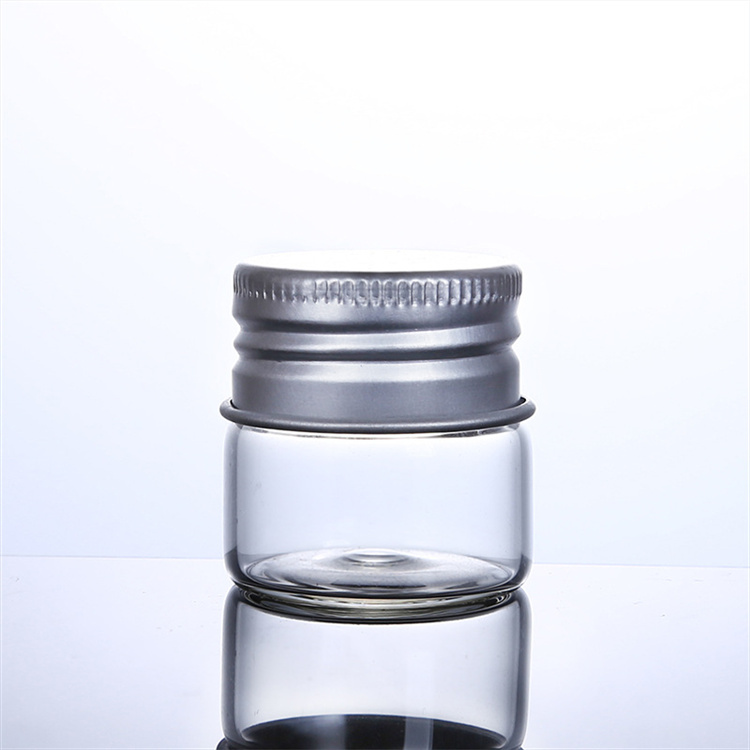 Laboratory Clear Flat Bottom Borosilicate Glass Test Tube Glass Tube with Screw Cap