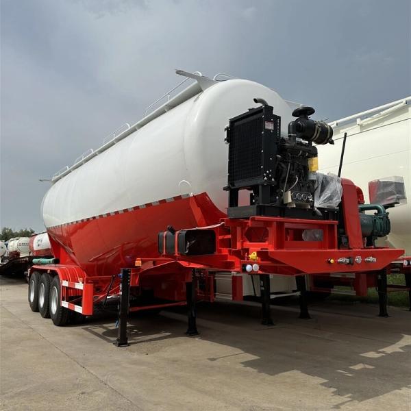 CIMC High Tensile Low Carbon Alloy Steel 40cbms 3-axle W Shape Bulker Carrier Cement Semi-trailer