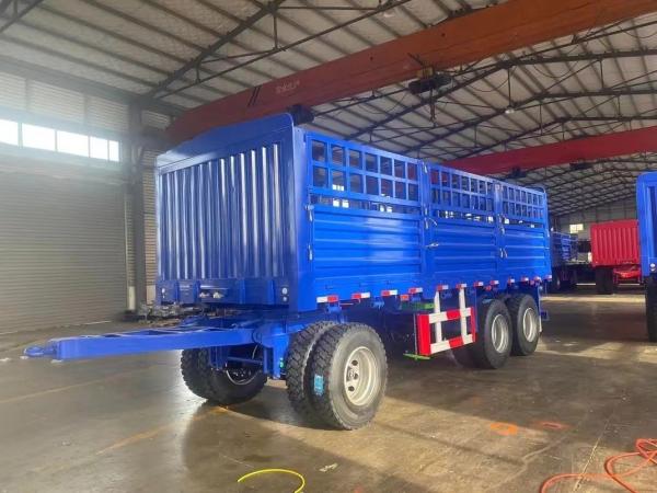 Capacity Transport Trailer Cargo Timber Transport Draw Bar Full Trailer For Transport