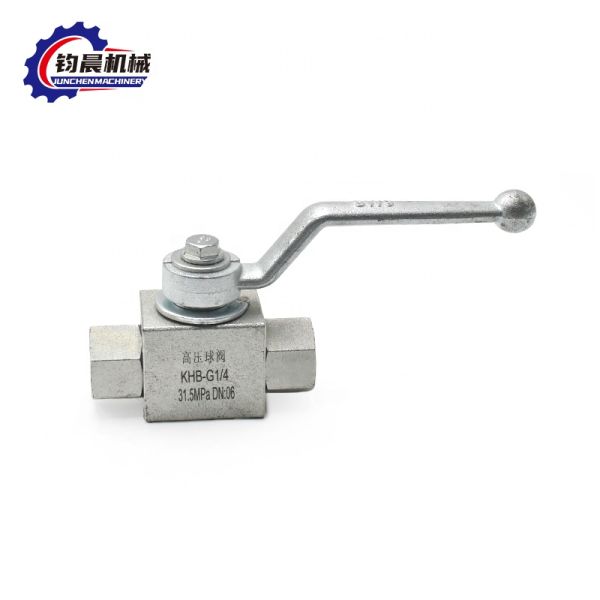 Customized Zweiwege-Kugel Hahn KHB-G1/4 Serie Hydraulischer Hochdruck Port Size