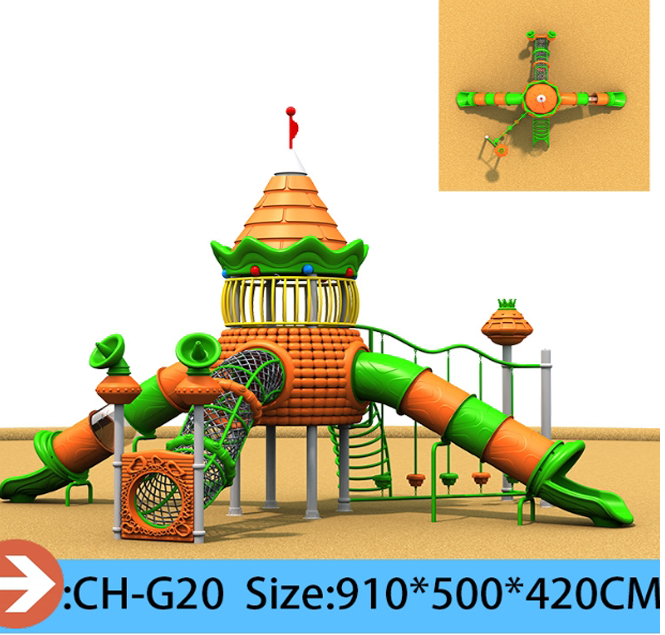 Pumpkin  Robot Theme Large Outdoor Playground Slide  Custom Plastic Combination Slides Climbing Tunnels Adventure Tubes for Parks Kindergartens  Resorts
