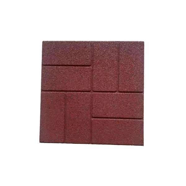 Revêtements de sol en caoutchouc amortissants pour parcs extérieurs 1000mmx1000mm 500x500mm