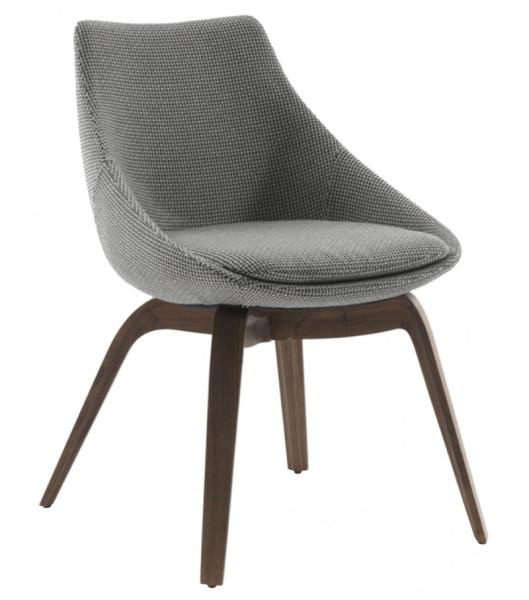 Penelope Porada Dining Chairs / Solid Canaletta Walnut Porada Furniture Italy