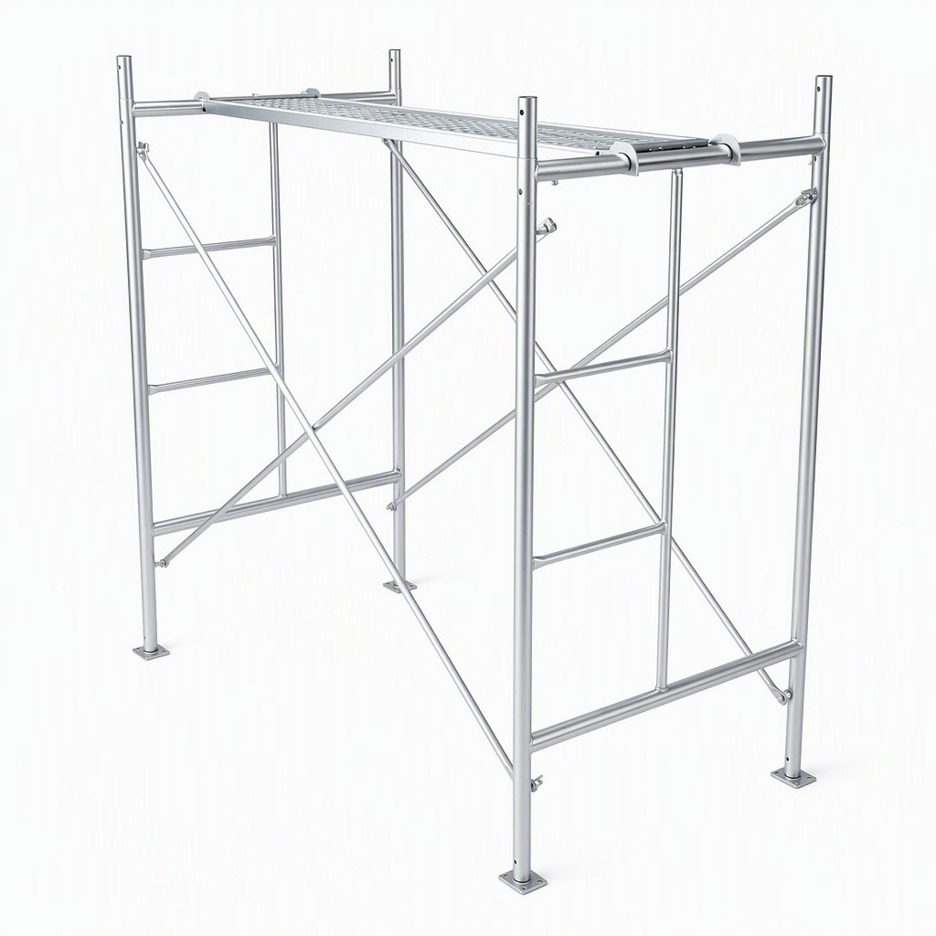 Walk Through Steel Tubular Scaffolding Frame For Construction Access