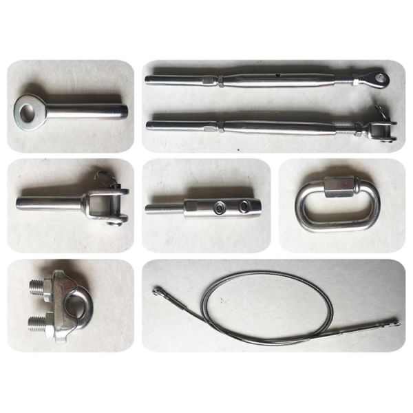 1mm Stainless Steel Cable Mesh  Hole Size 7 × 7 7 × 19 1 × 19cm Strong Flexible