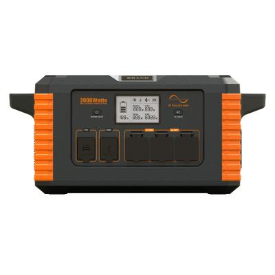 Armazenamento de energia solar portátil da central elétrica 1500W do gerador LiFePO4 2000W