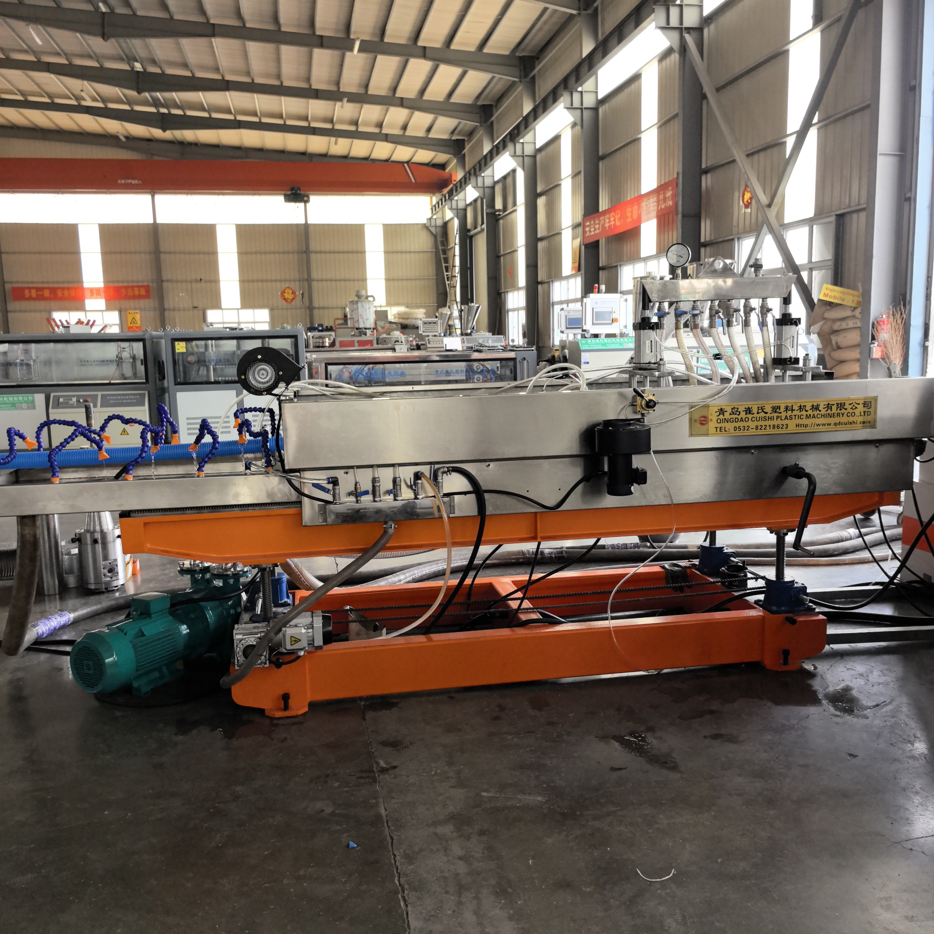 High Output Double Wall Corrugated Pipe Manufacturing Machine Plastic Drainage Pipe Extrusion Line