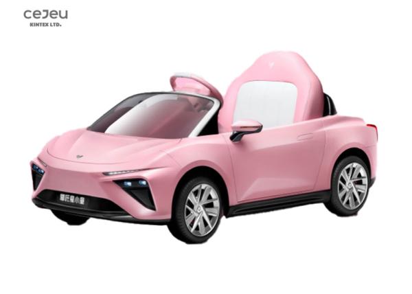 pink 12V10A Kids Ride On Toy CarWith Parental Remote Control