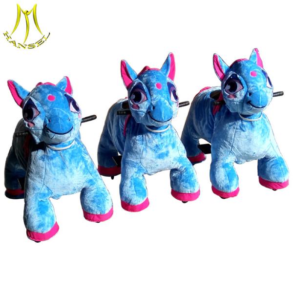Hansel shopping mall ride on animals coin operated plush electric animal scooters