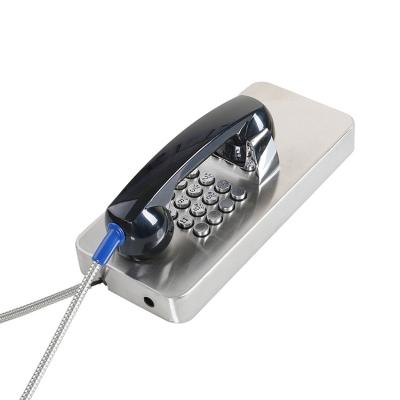 Stainless Steel Prison Phone Calls Wall Mounted Anti Vandal Jail Telephone