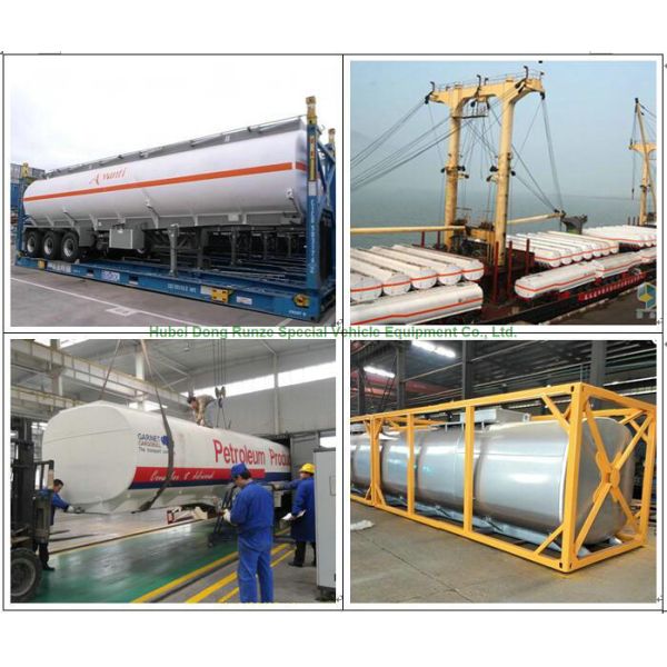 50-70cbm 2/3 Axle Cement Silo Trailer , Dry Bulk Cargo Trailer 40 - 100 Tons