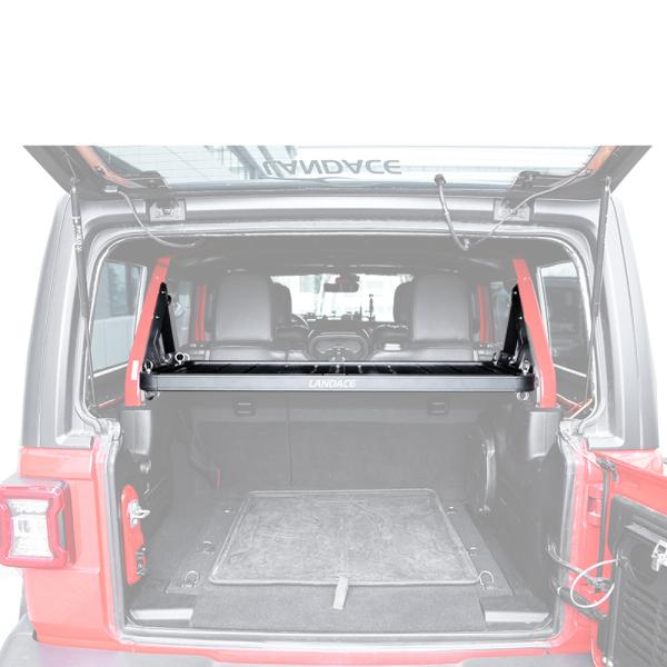 Landace Logo Unique Design Powder Coated Storage Shelf for Jeep Wrangler Rear Gate